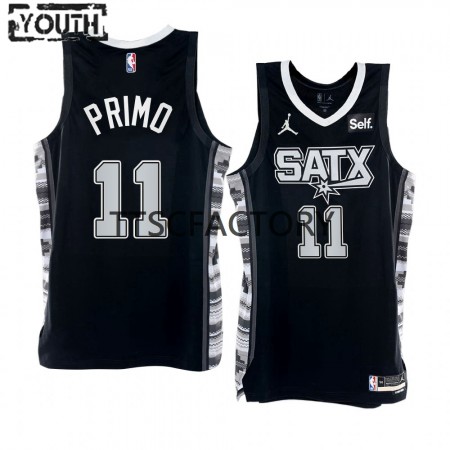 Maglia NBA San Antonio Spurs Joshua Primo 11 Nike 2022-23 Statement Edition Nero Swingman - Bambino